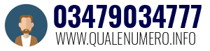 Numero di telefono 03479034777 03479034777