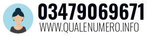 Numero di telefono 03479069671 03479069671