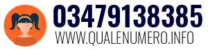 Numero di telefono 03479138385 03479138385