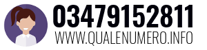 Numero di telefono 03479152811 03479152811