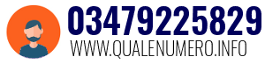 Numero di telefono 03479225829 03479225829