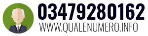 Numero di telefono 03479280162 03479280162