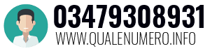 Numero di telefono 03479308931 03479308931