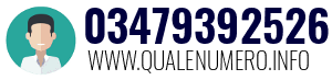 Numero di telefono 03479392526 03479392526