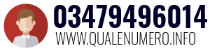 Numero di telefono 03479496014 03479496014