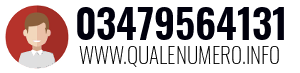 Numero di telefono 03479564131 03479564131