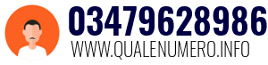 Numero di telefono 03479628986 03479628986