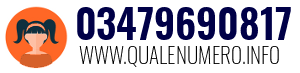 Numero di telefono 03479690817 03479690817
