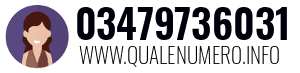 Numero di telefono 03479736031 03479736031