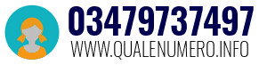 Numero di telefono 03479737497 03479737497