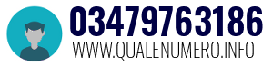 Numero di telefono 03479763186 03479763186