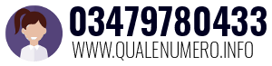Numero di telefono 03479780433 03479780433