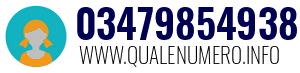 Numero di telefono 03479854938 03479854938