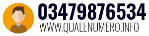 Numero di telefono 03479876534 03479876534