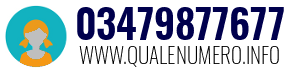 Numero di telefono 03479877677 03479877677