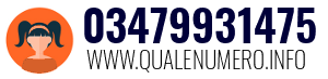 Numero di telefono 03479931475 03479931475