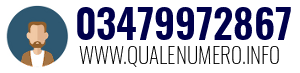 Numero di telefono 03479972867 03479972867