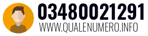 Numero di telefono 03480021291 03480021291
