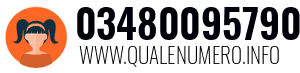 Numero di telefono 03480095790 03480095790
