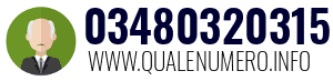 Numero di telefono 03480320315 03480320315