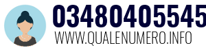 Numero di telefono 03480405545 03480405545