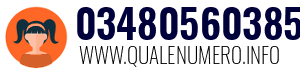 Numero di telefono 03480560385 03480560385