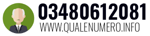 Numero di telefono 03480612081 03480612081