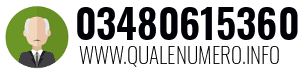 Numero di telefono 03480615360 03480615360