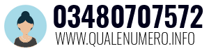 Numero di telefono 03480707572 03480707572