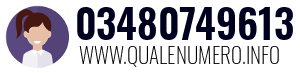Numero di telefono 03480749613 03480749613