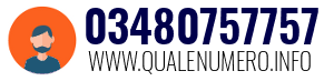 Numero di telefono 03480757757 03480757757