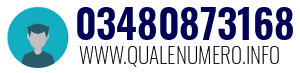 Numero di telefono 03480873168 03480873168