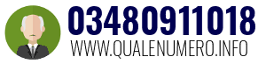 Numero di telefono 03480911018 03480911018