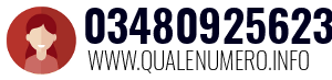 Numero di telefono 03480925623 03480925623