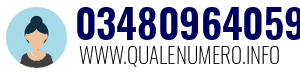 Numero di telefono 03480964059 03480964059