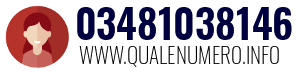 Numero di telefono 03481038146 03481038146