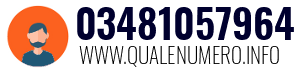 Numero di telefono 03481057964 03481057964