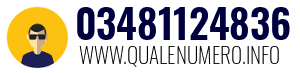 Numero di telefono 03481124836 03481124836