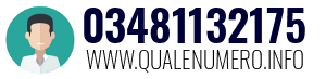 Numero di telefono 03481132175 03481132175
