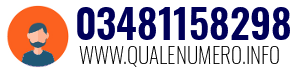 Numero di telefono 03481158298 03481158298
