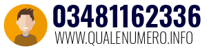 Numero di telefono 03481162336 03481162336