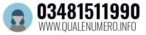 Numero di telefono 03481511990 03481511990