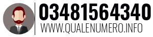 Numero di telefono 03481564340 03481564340