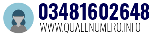 Numero di telefono 03481602648 03481602648