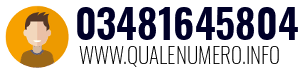 Numero di telefono 03481645804 03481645804