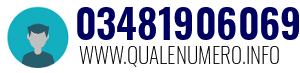 Numero di telefono 03481906069 03481906069