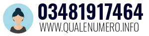 Numero di telefono 03481917464 03481917464