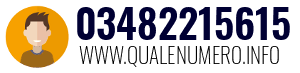 Numero di telefono 03482215615 03482215615