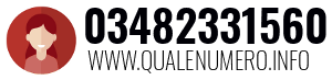 Numero di telefono 03482331560 03482331560