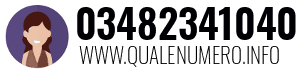 Numero di telefono 03482341040 03482341040